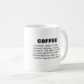 Mug Ingrédients de café (Devant droit)