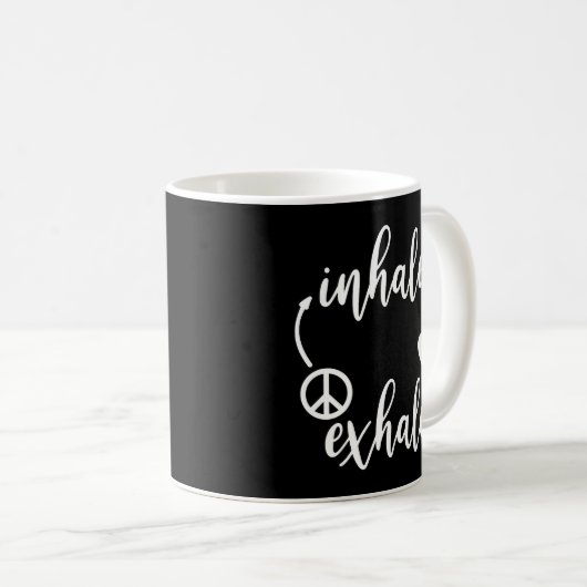 Mug Inhale Love Exhale Peace Shirt Inhale Exhale Tshir (Devant droit)