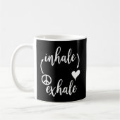 Mug Inhale Love Exhale Peace Shirt Inhale Exhale Tshir (Gauche)