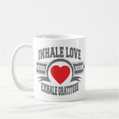 Mug Inhalez l'amour, exhalez la gratitude (Gauche)