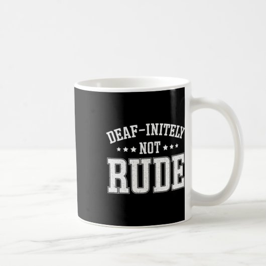 Mug Initely Pas Rude Fun Sourds  (Droite)