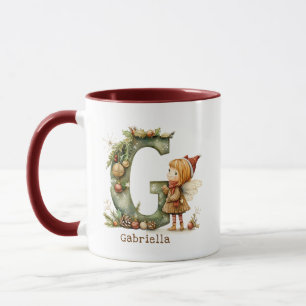 Mug Initia Whimsical Fée de Noël personnalisée