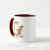 Mug Initia Whimsical Fée de Noël personnalisée (Devant gauche)