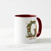 Mug Initia Whimsical Fée de Noël personnalisée (Devant droit)