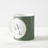 Mug Initial A Gold Green (Devant gauche)