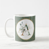 Mug Initial A Gold Green (Gauche)