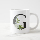 Mug initial avec la lettre G - Flore printanière (Droite)