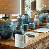 Mug initial boho chic floral inspiré pour Isabella