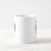 Mug Initial D Roses Roses Florales Fleurs Monogramme N (Centre)