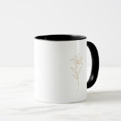 Mug initial en Champagne Ivoire pour Lui (Devant droit)