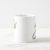 Mug Initial J, Vintage pâte à café Jasmine (Centre)