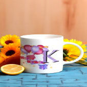 Mug Initial Letter KTeal Monogram Modern-happybirthday