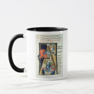 Mug Initiale "A" de Historiated dépeignant Daniel