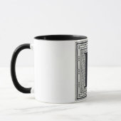 Mug Initiale de bois de graveur de gravure sur bois en (Gauche)