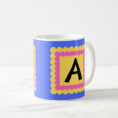 Mug Initiale du monogramme de l'Alphabet de la Saint-J (Devant droit)