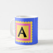 Mug Initiale du monogramme de l'Alphabet de la Saint-J (Devant gauche)