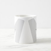 Mug Initiale et nom monogrammés surdimensionnés modern (Centre)