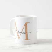 Mug Initiale et nom personnalisé (Devant gauche)