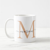 Mug Initiale et nom personnalisé (Gauche)