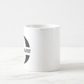 Mug Initiale et nom Personnalisé Monogramme (Centre)