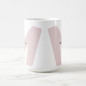 Mug Initiale et nom personnalisés surdimensionnés mode (Centre)