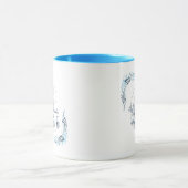 Mug Initiale "G" Blue Monogram Calme Floral Café (Centre)