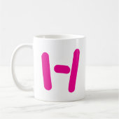 Mug Initiale moderne personnalisée (Gauche)