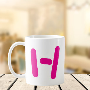 Mug Initiale moderne personnalisée