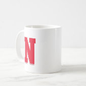 Mug Initiale monogramme (Devant gauche)