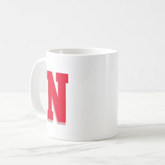 Mug Initiale monogramme (Devant gauche)