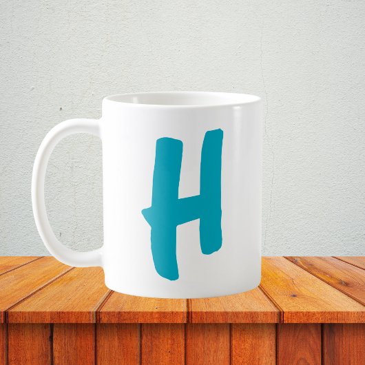 Mug Initiale personnalisée avec conception de lettres
