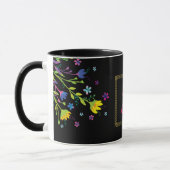 Mug Initiale personnalisée Magique jardin de nuit (Gauche)