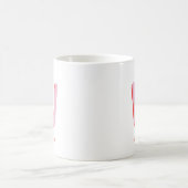 Mug Initiale personnalisée | Monogramme de nom personn (Centre)