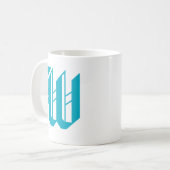 Mug Initiale personnalisée Vintage (Devant gauche)