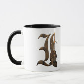 Mug Initiale rouillée I de chevaliers (Gauche)