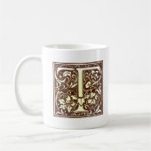 Mug Initiale vintage T (Gauche)