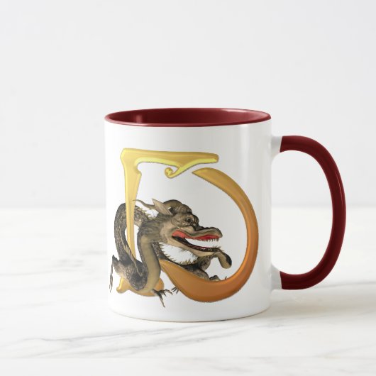 Mug Initiales D de Dragonlore (Droite)