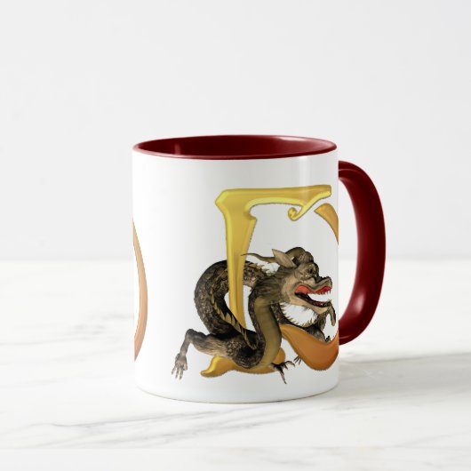 Mug Initiales D de Dragonlore (Devant droit)