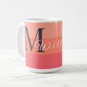 Mug Initiales de monogramme de Personnaliser pour le b (Devant gauche)
