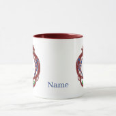 Mug Initiales de monogramme Nom Conception celtique Pe (Centre)