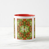 Mug Initiales de monogramme personnalisé Nom Tomates d (Centre)