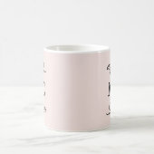 Mug Initiales de monogramme personnalisées Botanique B (Centre)