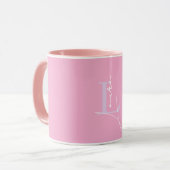 Mug Initiales de nom personnalisées élégantes (Devant gauche)