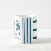 Mug Initiales du grand frère mois année bleu (Centre)