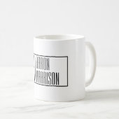 Mug Initiales minimes modernes et logo de nom (Devant droit)