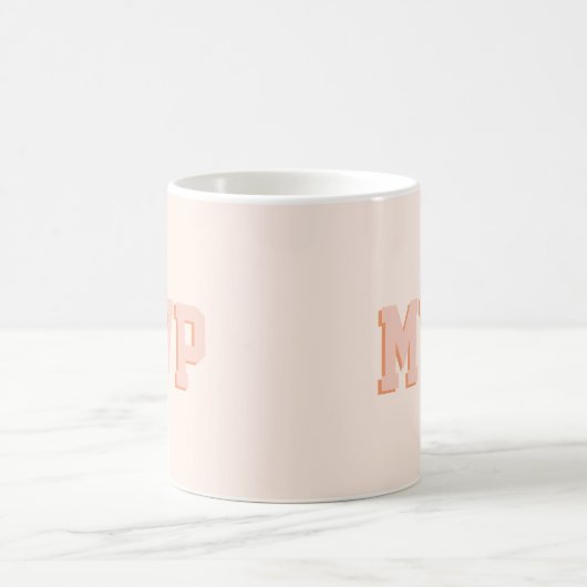 Mug Initiales Monogrammes d'impression mûre modernes p (Centre)