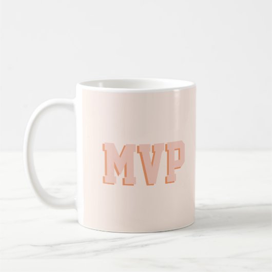 Mug Initiales Monogrammes d'impression mûre modernes p (Gauche)