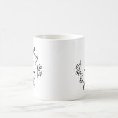 Mug Initiales Personnalisées Monogramme Botanique Flor (Centre)