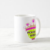 Mug Initiales personnalisées Monogrammes Pickleball Qu (Devant droit)