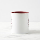 Mug INJUSTE AMOUR Psaume Bible Écriture Maroon (Centre)